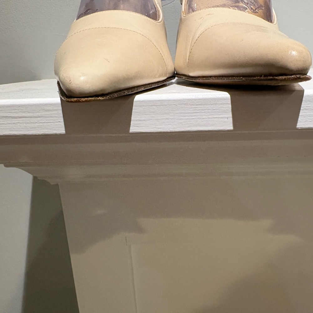 Cole Haan Cream Slingback Heels - Picture 4 of 15